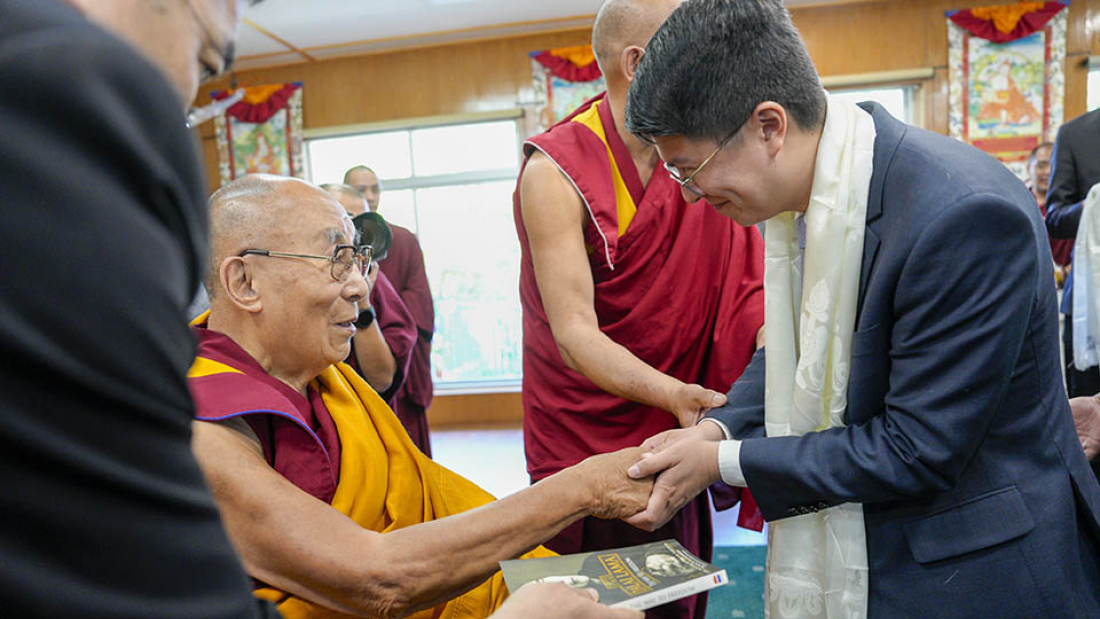Brendon Chan with the Dalai Lama